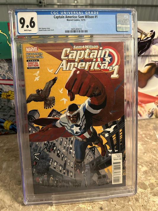 Captain America: Sam Wilson #1 CGC 9.6 WP (2015 Marvel)