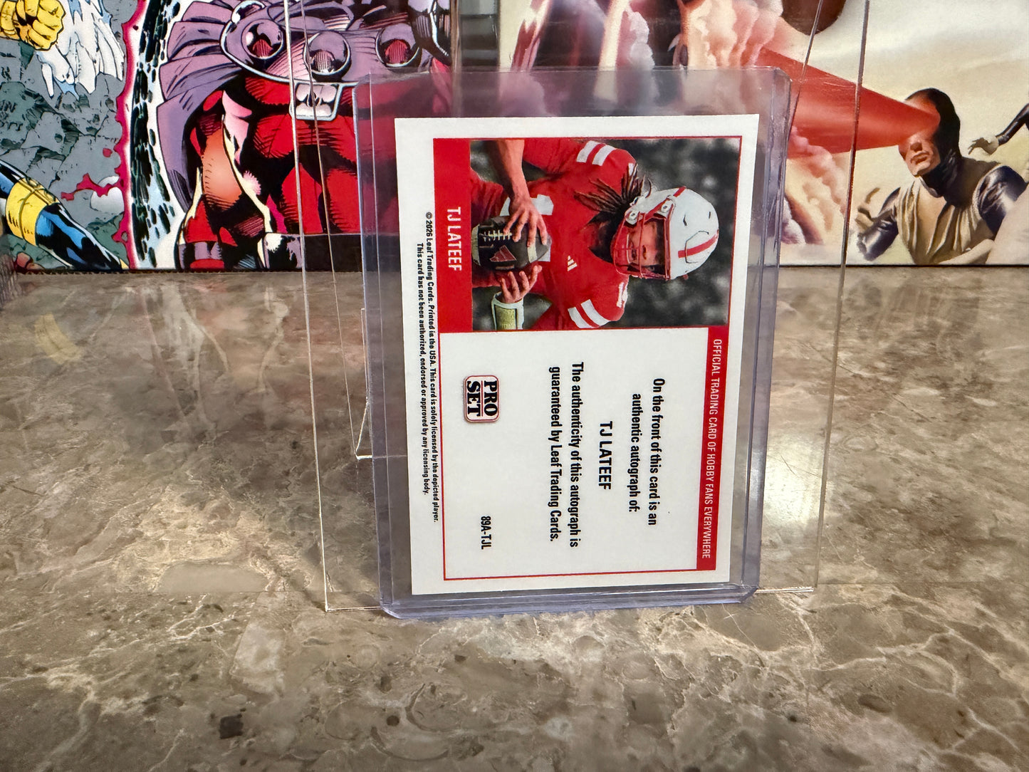 TJ Lateef 2026 Leaf Pro Set Metal 1989 Auto Gold Super Prismatic 1/1