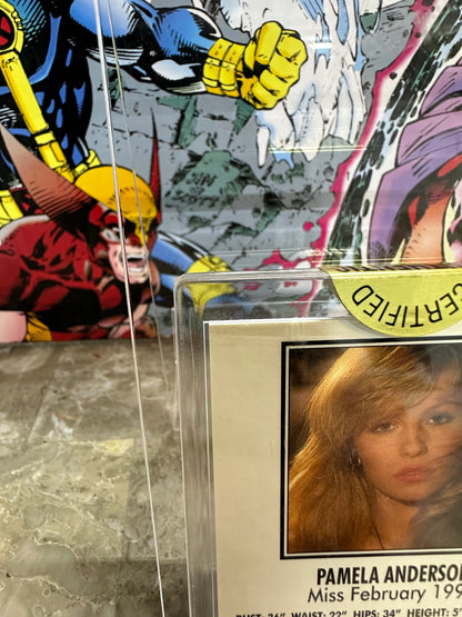 Pamela Anderson #111 Autograph Card (1994 Playboy Sports Time Certified) - 751/2500