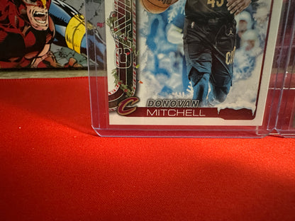 2025-26 Topps Holiday Donovan Mitchell Short Print, Glitter, Blue Foil Lot of 3