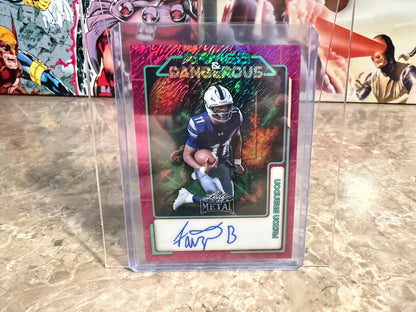 2026 Leaf Metal Football Faizon Brandon Auto Armed & Dangerous Pink Shimmer /6