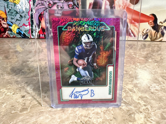 2026 Leaf Metal Football Faizon Brandon Auto Armed & Dangerous Pink Shimmer /6