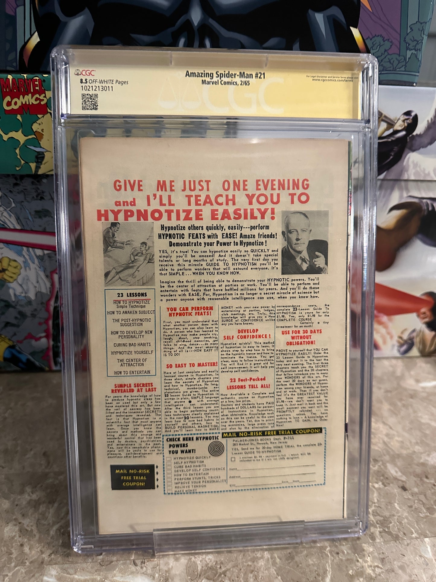 Amazing Spider-Man #21 CGC 8.5 OW SS Stan Lee (1965 Marvel)