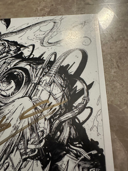 Venom #27 Unknown Comics Sketch Signed Donnie Cates NM+ 9.6 (Marvel 2020)