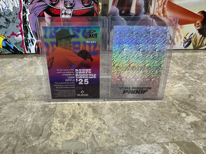 (2) 2026 Leaf Metal Liam Doyle /10 AUTO + 1/1 PROOF LOT Cardinals No. 1