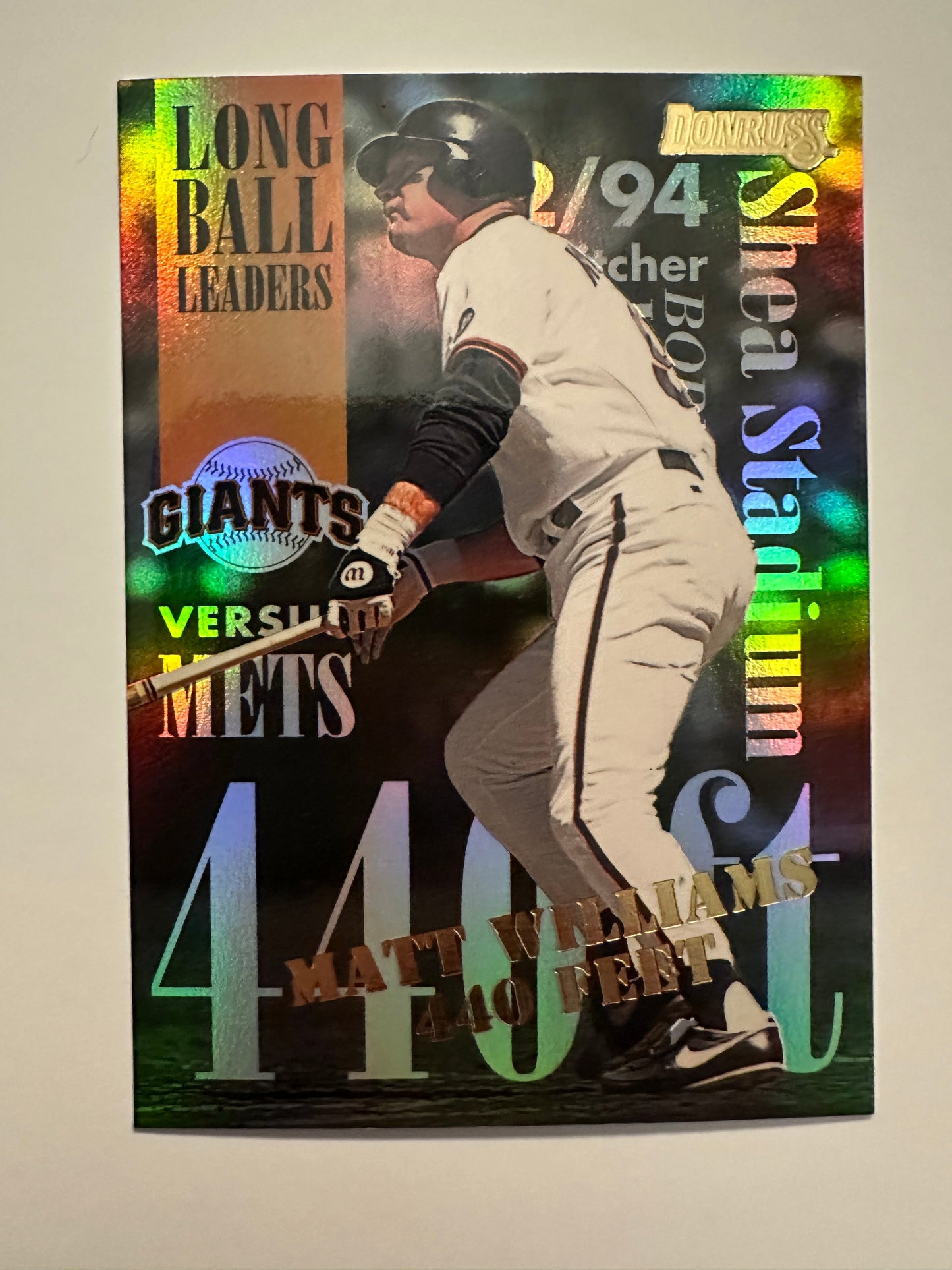 1995 Donruss Long Ball Leaders (8 card set) - Higher grade