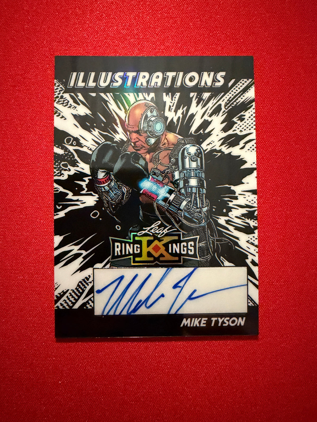 Mike Tyson 2026 Leaf Metal Ring Kings Illustrations Black 2/2