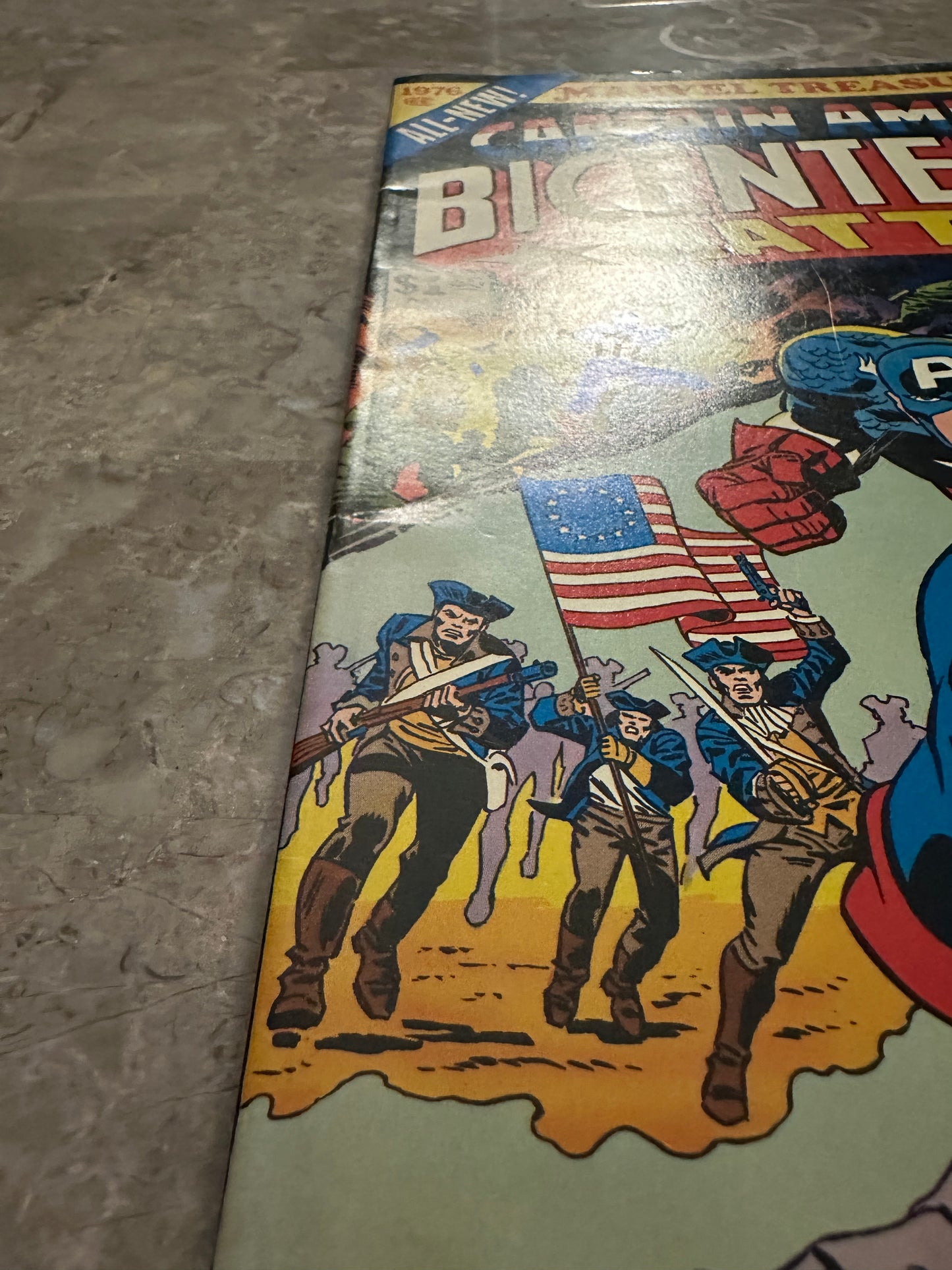 Captain America's Bicentennial Battles FN+ 6.5-7.0 (1976 Marvel Treasury) - Strong Copy