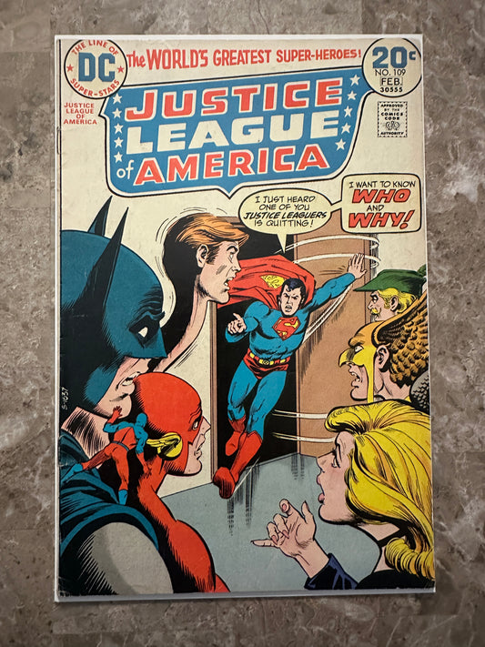 Justice League of America #109 VG/FN 5.0 (1973 DC)