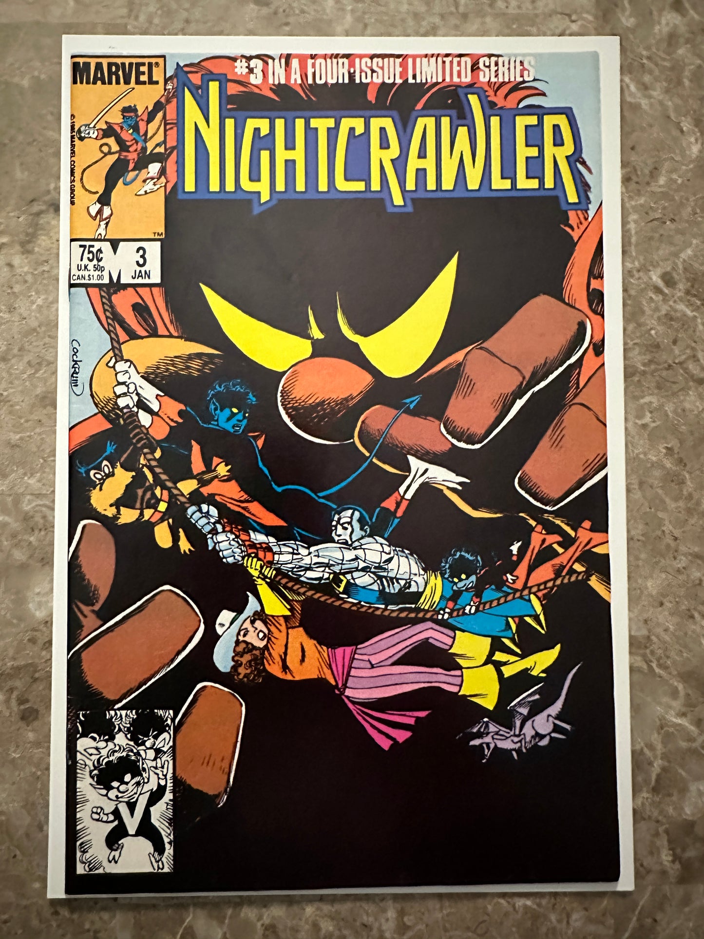 Nightcrawler #1-4 Full Set High Grade Newsstand (Marvel 1985)