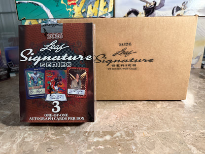2026 Leaf Metal Signature Series Sports Hobby 10-Box Case
