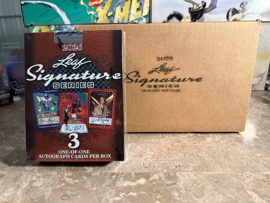 2026 Leaf Metal Signature Series Sports Hobby 10-Box Case
