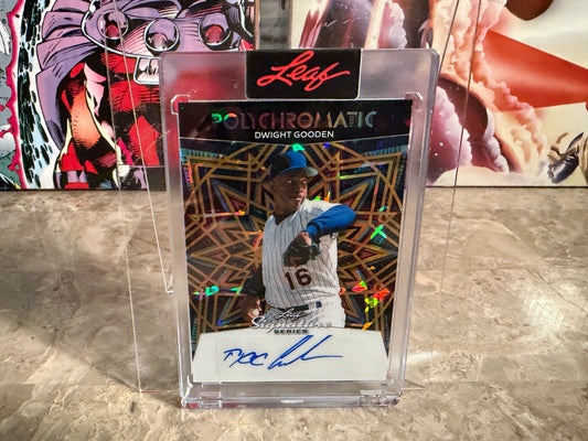 Dwight Gooden 2026 Leaf Signature Series Polychromatic Auto Gold Cracked Ice 1/1