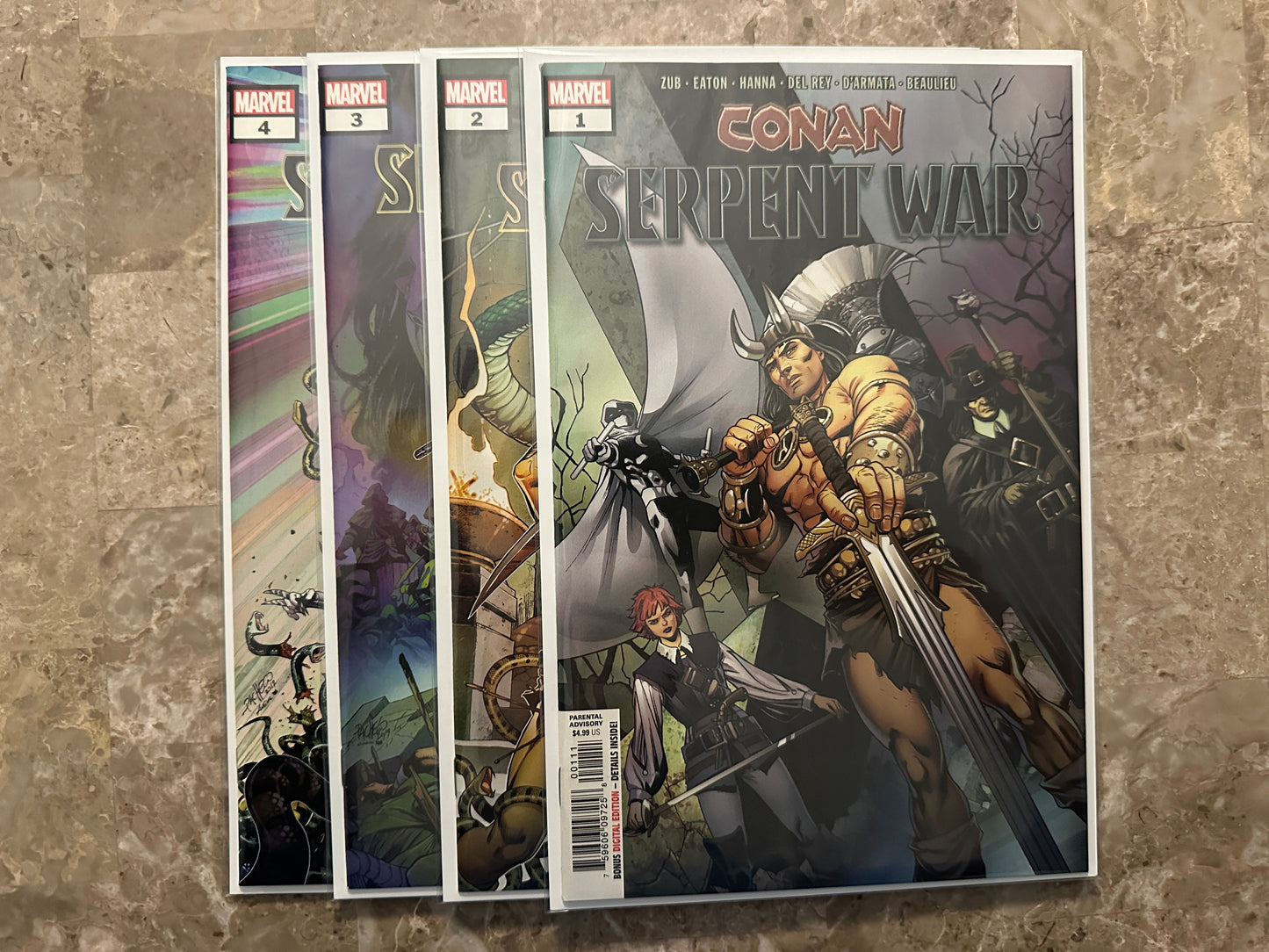 Conan Serpent War #1-4 High Grade Full Set (2019 Marvel)