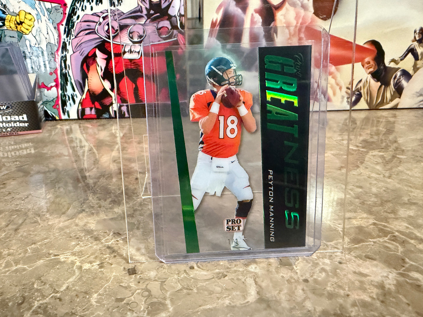 2026 Leaf Pro Set Metal Football Pure Greatness Acetate Clear Green 1/1