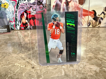 2026 Leaf Pro Set Metal Football Pure Greatness Acetate Clear Green 1/1