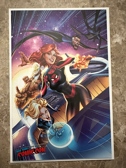 Fantastic Four #15 NYCC Exclusive NM+ 9.6-9.8 (Marvel 2019) - J. Scott Campbell