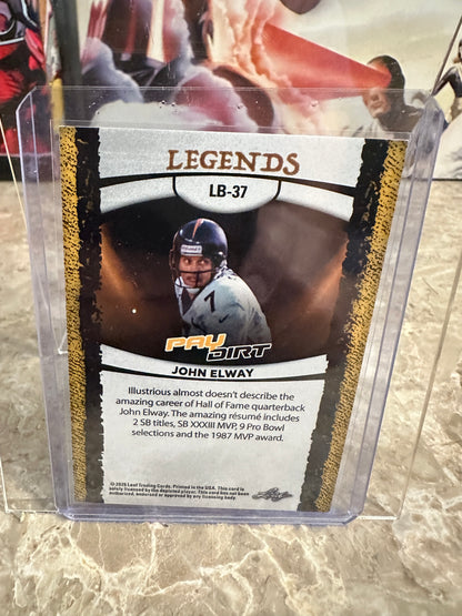 John Elway 2026 Leaf Paydirt Football Legends Pink Parallel /15