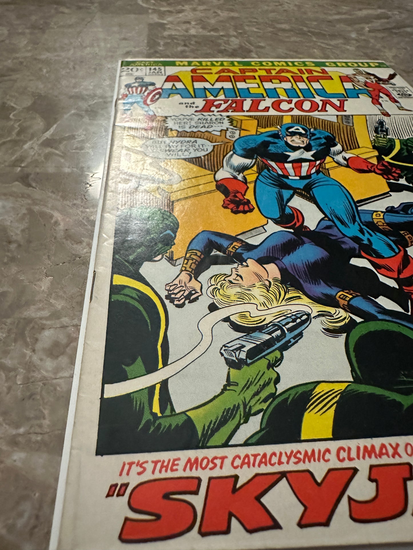 Captain America #145 VG+ 4.5 (1972 Marvel Comics) - Nice copy for grade