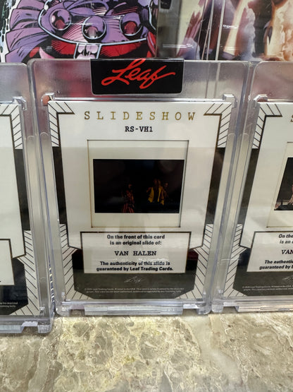 2026 Leaf Slideshow VAN HALEN 7-Slide LOT Classic David Lee Roth Era 1978-1984