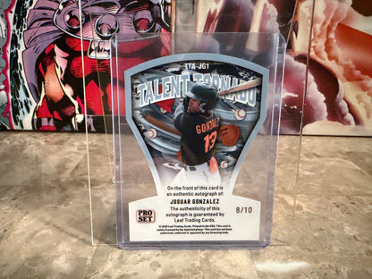 Josuar Gonzalez 2026 Leaf Pro Set Metal Baseball Talent Tornado Auto Platinum /10