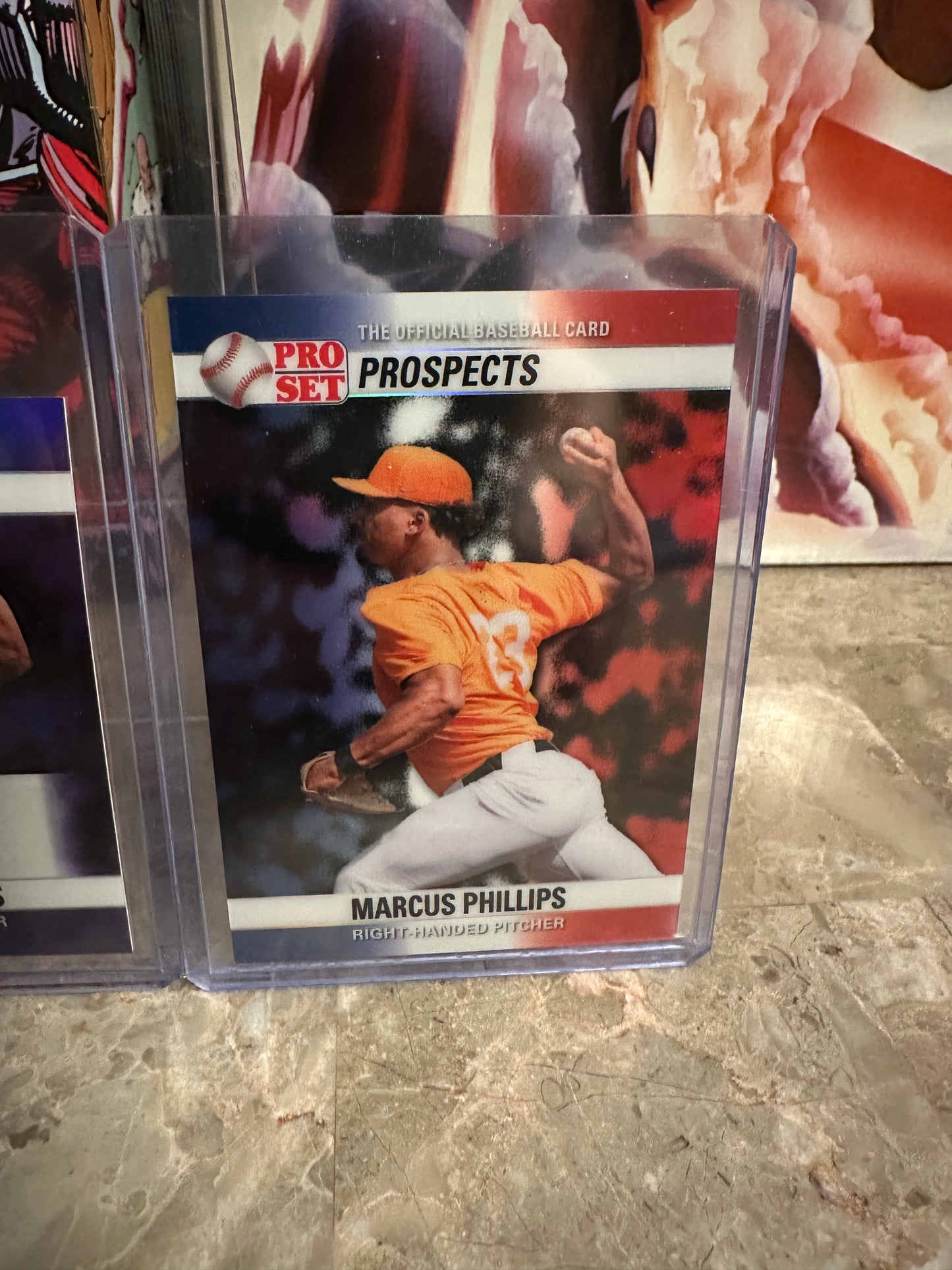 2026 Pro Set Marcus Phillips 1990 Mini Purple Auto 1/1 & Gold 1/1 Parallel Lot
