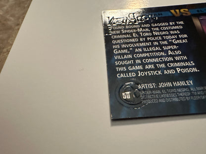 Spider-Man vs El Toro Negro #50 (1996 Marvel Fleer Spider-Man Premium)