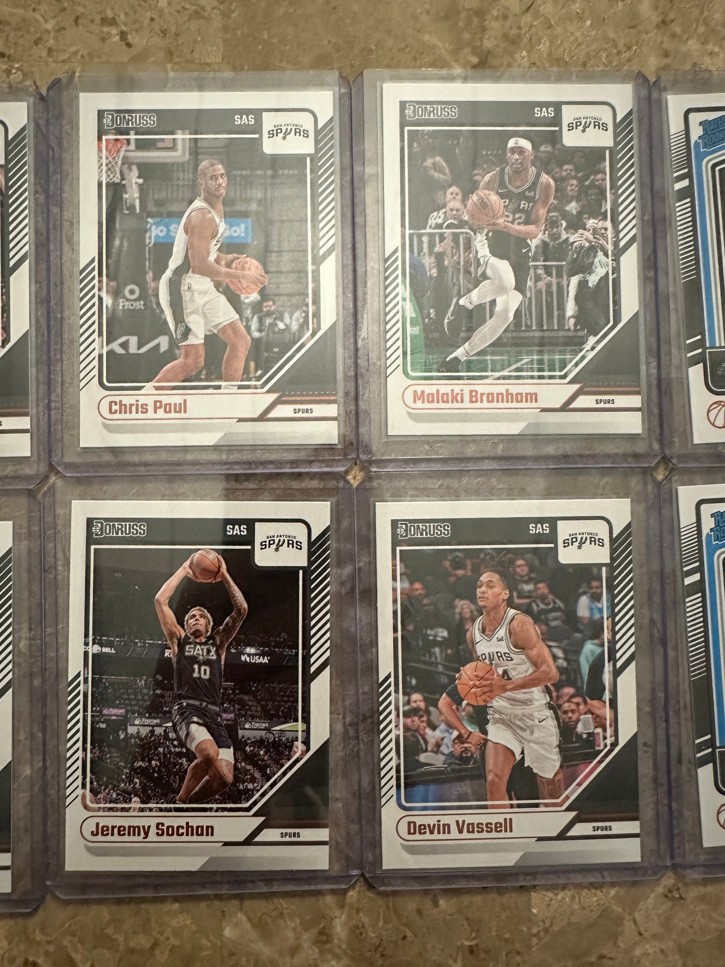 2024 Panini Donruss Basketball San Antonio Spurs Team Set (10 cards)