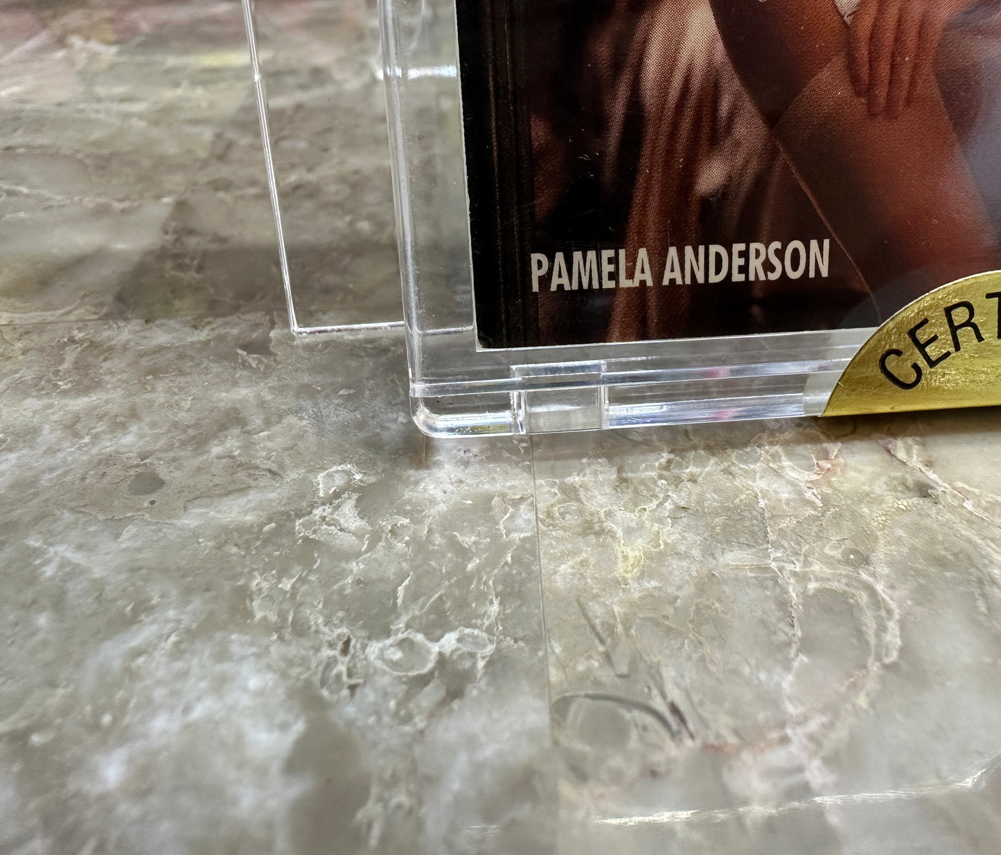 Pamela Anderson #111 Autograph Card (1994 Playboy Sports Time Certified) - 751/2500