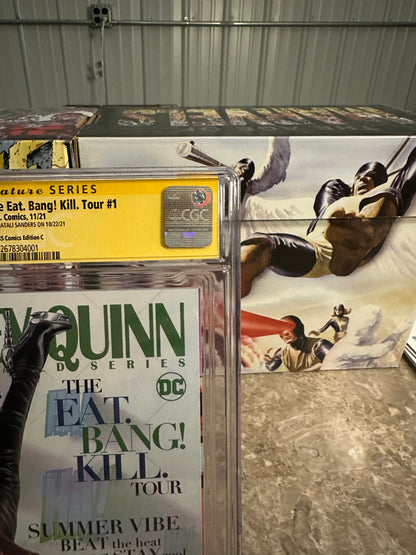 Harley Quinn: The Eat. Bang! Kill. Tour #1 CGC 9.8 SS Natali Sanders KRS (2021)