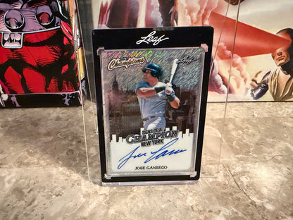 Jose Canseco 2026 Leaf City of Champions Signs Auto New York Silver Shimmer /9