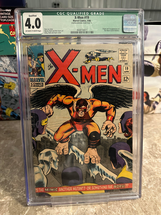 X-Men #19 CGC 4.0 Qualified (Marvel 1966)
