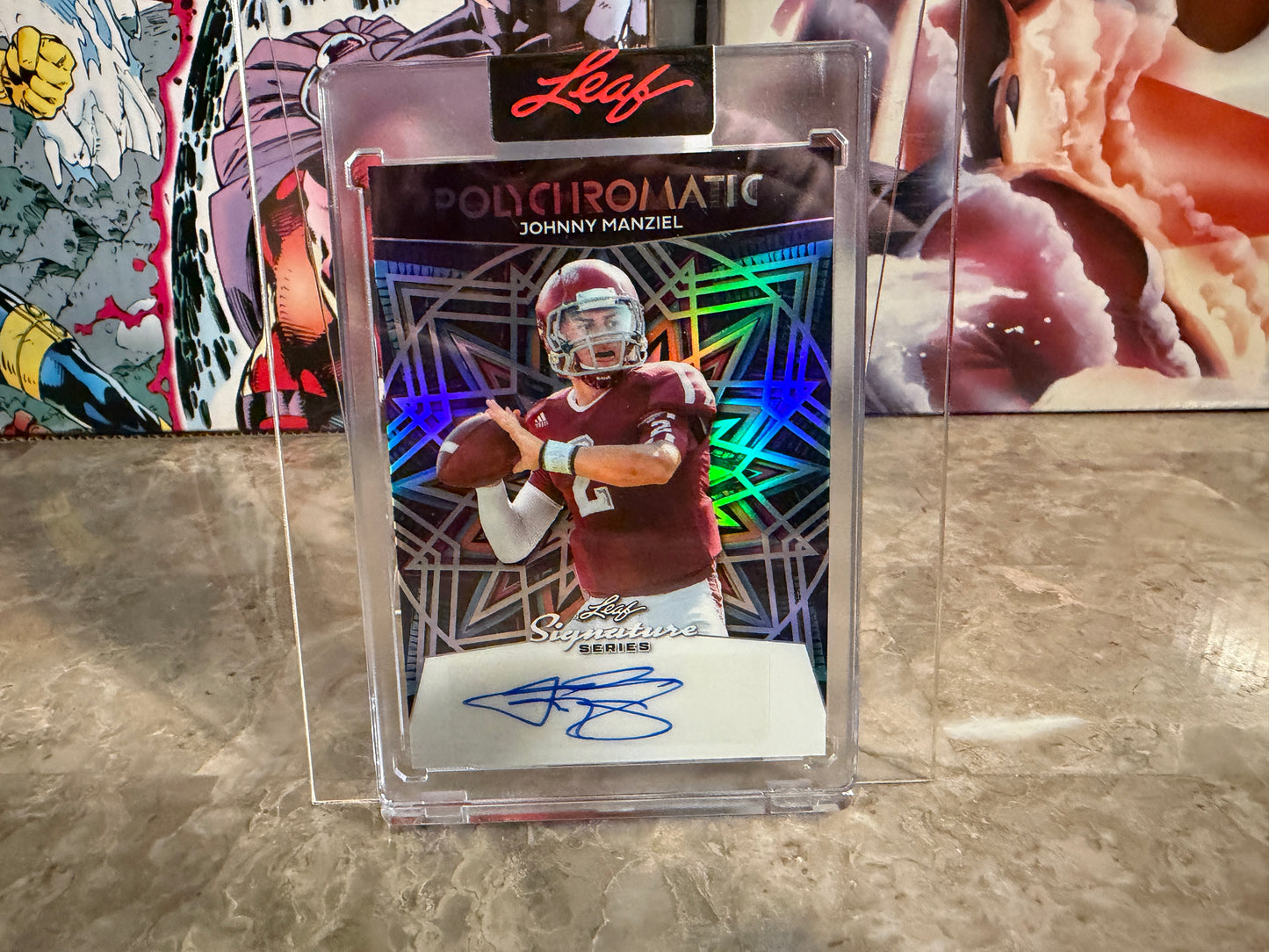 Johnny Manziel 2026 Leaf Signature Series Polychromatic Auto Black Prismatic 1/1
