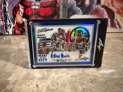 Robert Parish 2026 Leaf City of Champions Heart Auto Blue Holo /25