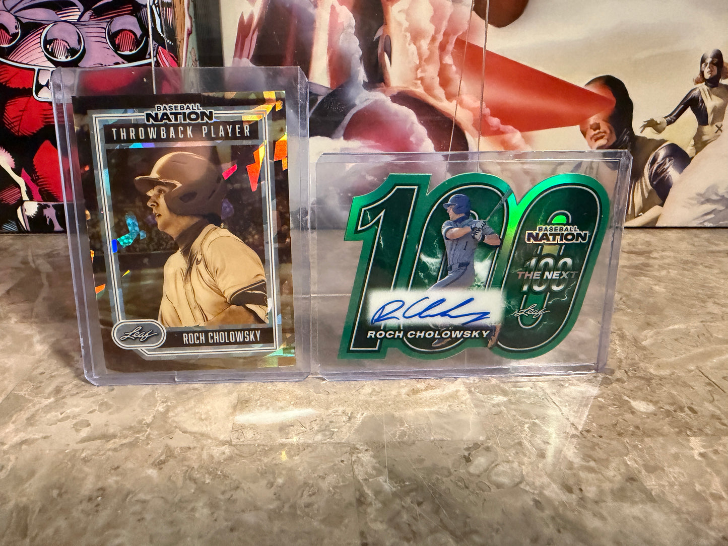 2026 Leaf Baseball Nation Roch Cholowsky Green Auto 3/5 Die-Cut & Silver /65 Lot
