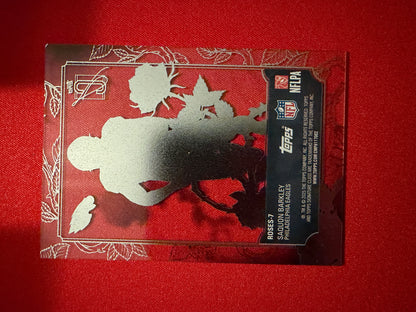Saquon Barkley 2025 Topps Signature Class Football Roses Clear SSP #Roses-7