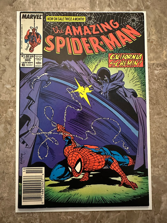 Amazing Spider-Man #305 Newsstand VF 8.0-8.5 (1988 Marvel)