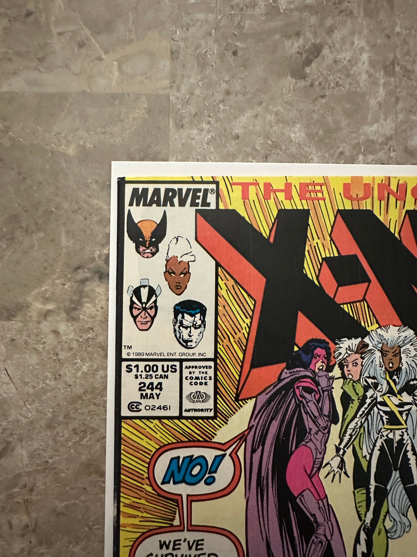 Uncanny X-Men #244 NM- 9.2-9.4 Newsstand (1989 Marvel Comics)