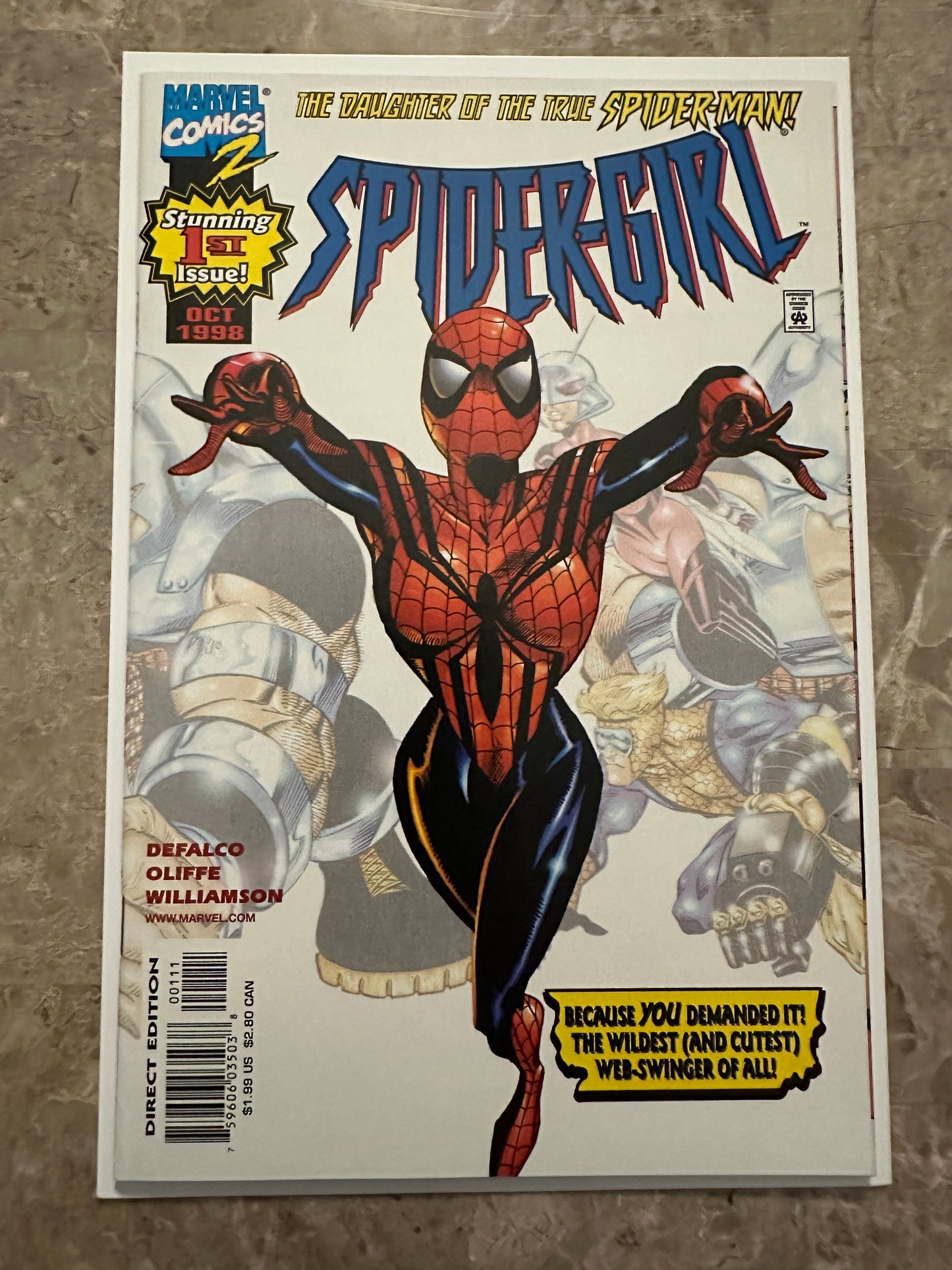 Spider-girl #1-2 NM- 9.2-9.4 High Grade (Marvel Comics 1998)