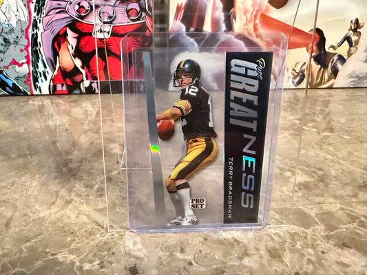 Terry Bradshaw 2026 Leaf Pro Set Metal Football Pure Greatness Acetate Clear /5