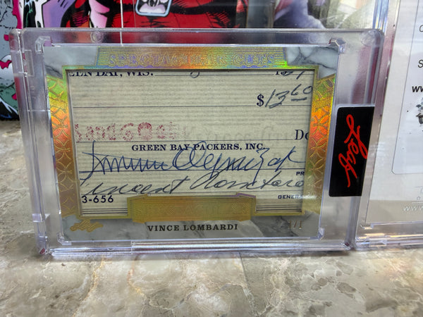 (2026/06/19) Vince Lombardi 2026 Leaf Spectacular Football Cuts Signature Masterpiece 1/1