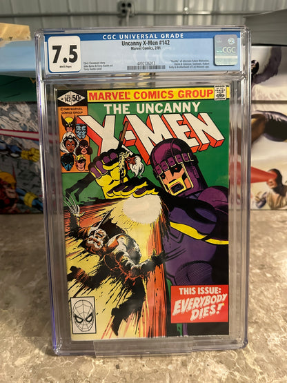 Uncanny X-Men #142 CGC 7.5 (Marvel 1981) - Days of Future Past Part 2