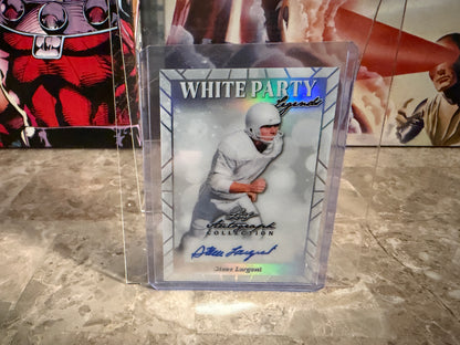 Steve Largent 2026 Leaf Autograph Collection White Party Legends Prismatic 1/1