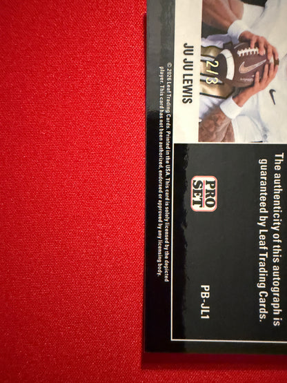 Juju Lewis 2026 Leaf Pro Set Metal Football Pitch Black Auto /3