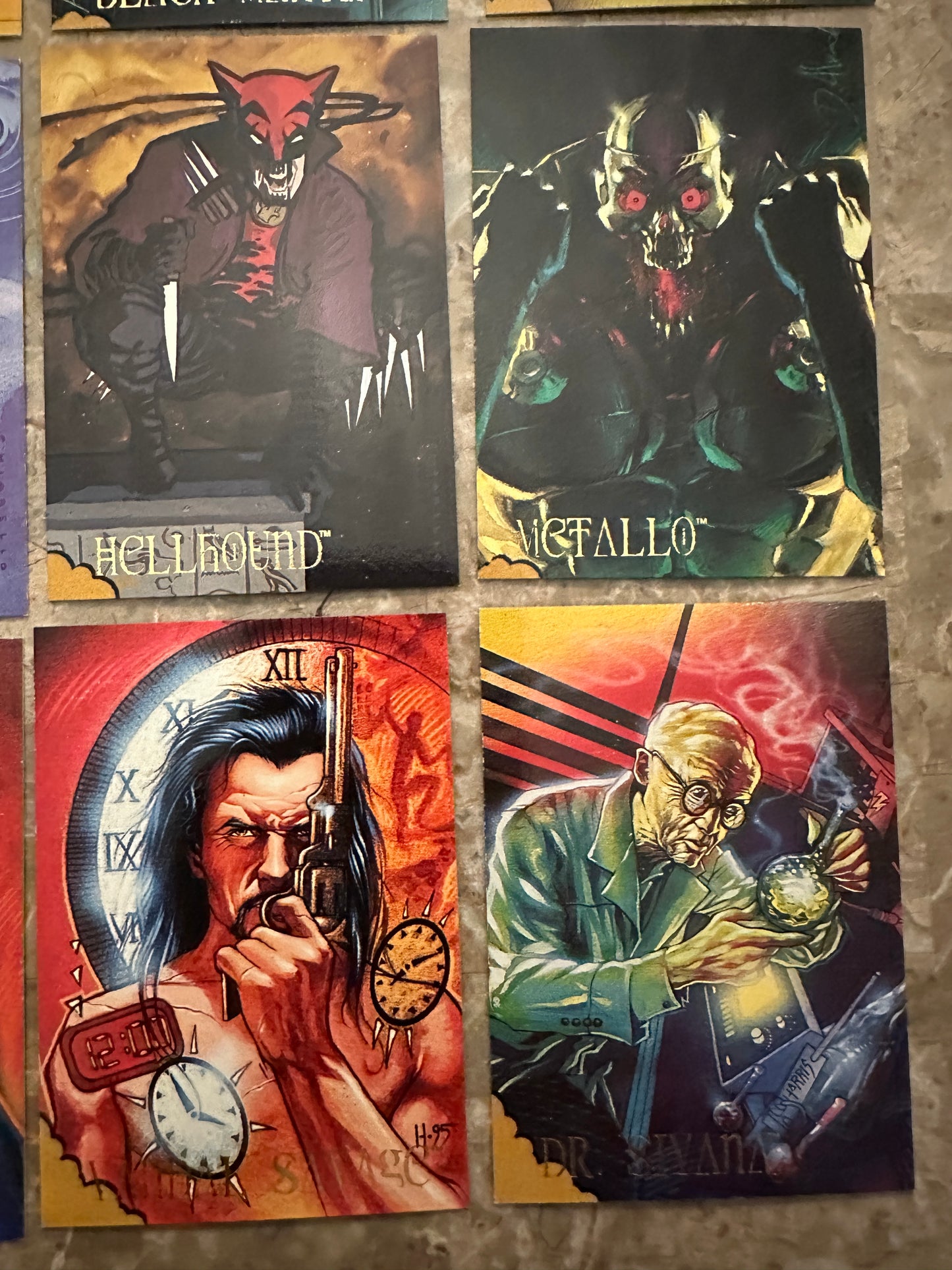 1995 Skybox DC Villains Dark Judgment Lot of 22 Unique