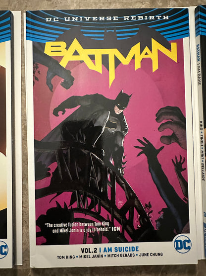 Batman Vol 1,2&3 TPB DC Universe Rebirth (2016 DC)
