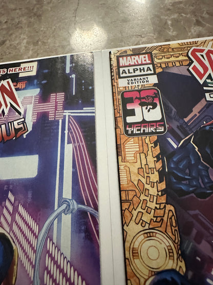 Spider-Man 2099 Exodus Alpha #1A & #1C NM 9.4 (Marvel 2022)
