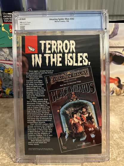Amazing Spider-Man #302 CGC 9.8 (Marvel 1988) - New Case