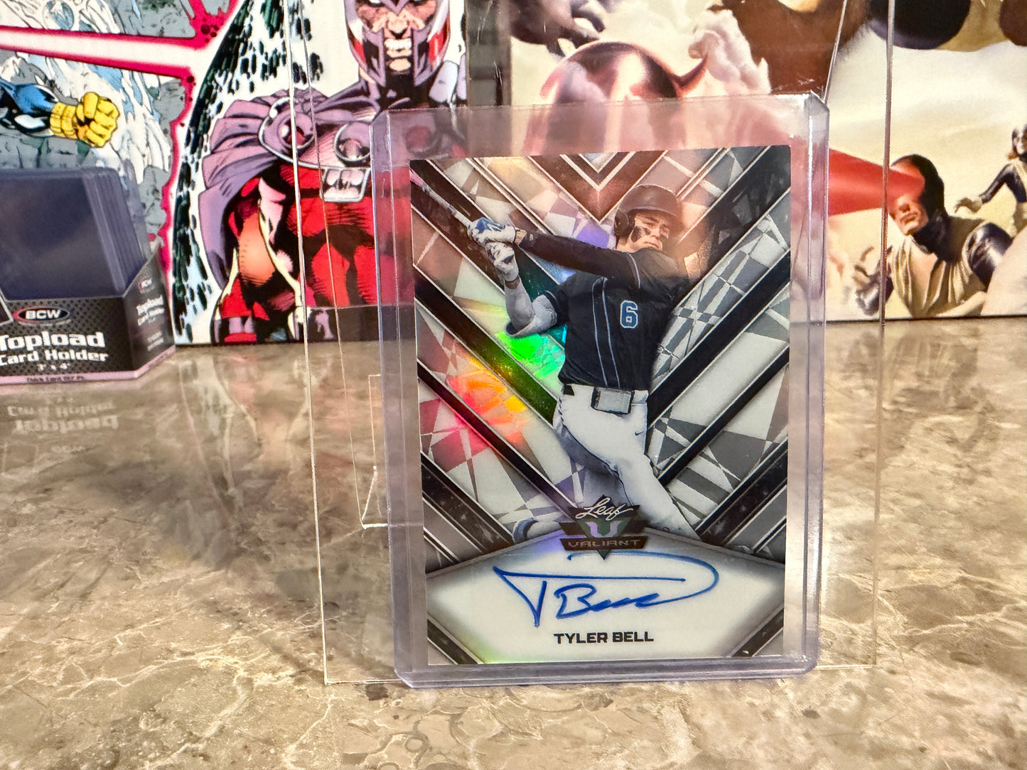 Tyler Bell 2026 Leaf Metal Draft Edition Baseball Valiant Auto #VA-TB1