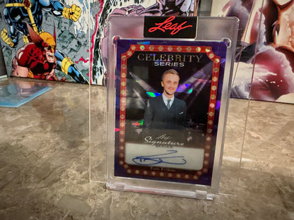 Tom Felton 2026 Leaf Signature Series Celebrity Series Auto Purple Crystal 1/1
